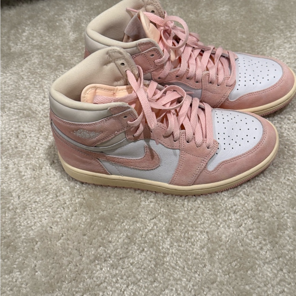 Nike Air Jordan 1 Retro High OG Washed Pink Sneakers Size 7.5